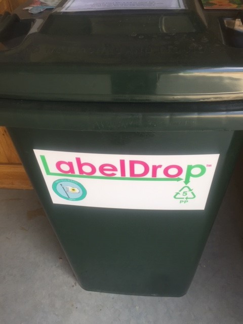 label drop bin
